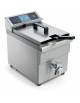 Friggitrice da banco elettrica ad induzione da Lt. 8 - Con rubinetto di scarico - Con visore digitale della temperatura