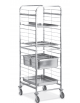 Carrello portateglie guide in fil, traversi imbullonati - Portata 20 teglie 2/1 GN - cm 67x73x181h