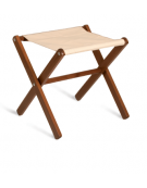 Reggivaligie in legno - colore wengè con sponda cm 65x47x68h