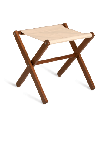 Reggivaligie in legno - colore wengè con sponda cm 65x47x68h