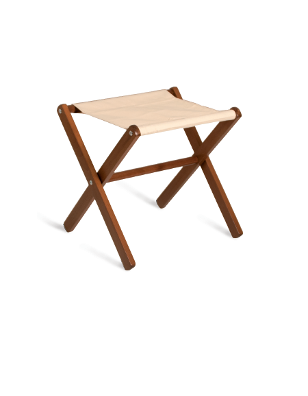 Reggivaligie in legno - colore wengè con sponda cm 65x47x68h