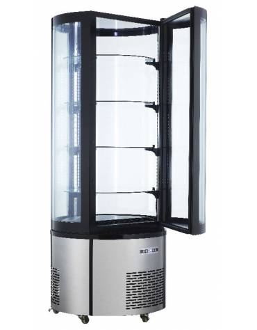 Vetrina espositiva verticale refrigerata. Adatta per pasticceria e gastronomia mm 430x385x734h