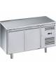 Tavolo refrigerato positivo ventilato -2° +8°C 2 porte per pasticceria - CLASSE C - cm. 151x80x85h
