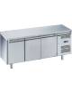 Tavolo refrigerato per pasticceria positivo 3 porte ventilato -2°+8°C - CLASSE C - cm. 202x80x85h