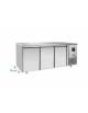 Tavolo Refrigerato Inox 3 porte ventilato -2° +8°C - CLASSE A - TROPICALIZZATO- Teglie GN 1/1-Cm 179,5×70×85h
