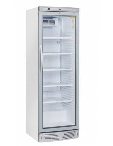 Frigorifero espositore bibite verticale - Lt.350 - refrigerazione Roll-Bond con ventilatore +1°/+12°C - cm 59,5x63,5x183h