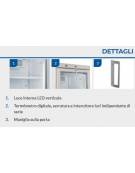 Espositore frigorifero vetrina bevande e bibite verticale Lt.390 - cm 60x62,1x186,3h