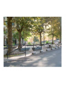 Barriera L.100 cm da tassellare, realizzata in acciaio zincato e verniciato - cm 108,5x100,5h