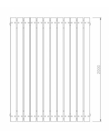 Set composto da tavolo + 2 panchine con schienale in legno di pino, struttura in acciaio verniciato - cm 200x190x80h