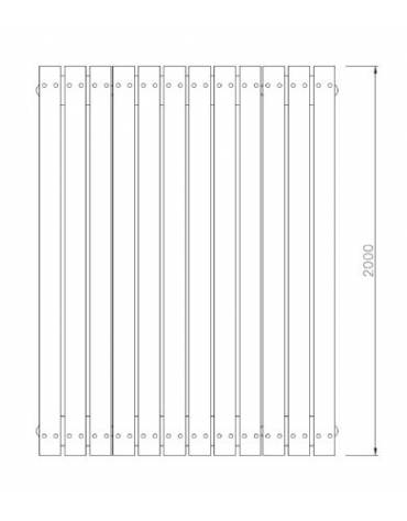 Set composto da tavolo + 2 panchine con schienale in legno di pino, struttura in acciaio verniciato - cm 200x190x80h