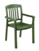 Sedia poltrona in resina Atlantic Verde Amazzonia - cm 59x58x86h