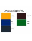 Cestini per la raccolta differenziata a forma rettangolare a 2 settori in acciaio zincato e verniciato- cm 35x42x110h cad.