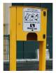 Distributore di sacchetti per deiezioni canine in acciaio zincato e verniciato. Da tassellare - cm 50x25