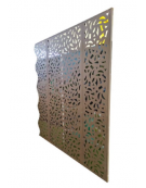 Barriera modulare per isola ecologica, in lamiera zincata - da tassellare - pannello interasse da cm 100