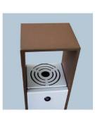 Spegnisigarette realizzato in acciaio zincato e verniciato. Da tassellare. cm 15,3x13,5x100h