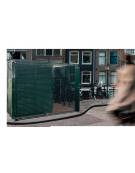 Struttura completamente chiusa per bici, realizzata in acciaio, con porta scorrevole - cm 200x200x220h