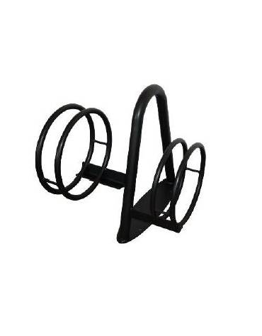 Portabici basso 2 posti realizzato in acciaio zincato e verniciato. Da tassellare - cm 49,4x79,7x65h