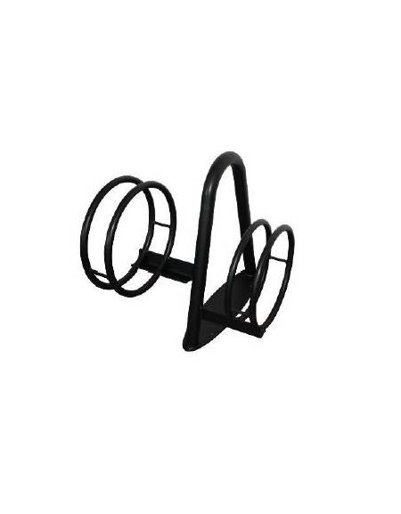 Portabici basso 2 posti realizzato in acciaio zincato e verniciato. Da tassellare - cm 49,4x79,7x65h