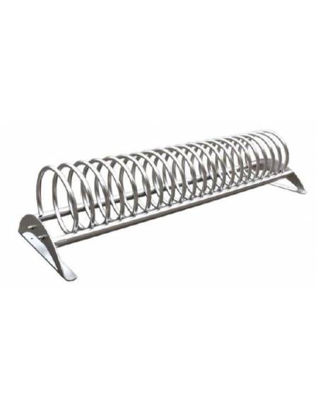 Portabici 3 posti realizzato interamente in acciaio inox. Da tassellare - cm 195,2x65x43,9h