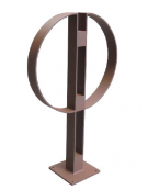 Portabici realizzato in acciaio zincato e verniciato. A 2 posti. Da inghisare - cm 64x119,5h