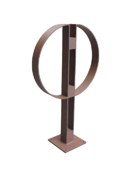 Portabici realizzato in acciaio zincato e verniciato. A 2 posti. Da inghisare - cm 64x119,5h