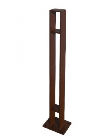 Portabici singolo realizzato in acciaio zincato e verniciato. 2 posti. Da inghisare - cm 10x8x120h