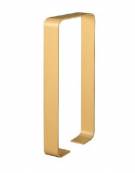 Portabici singolo in piatto ad arco, in acciaio zincato e verniciato - Da tassellare - cm 35x12x101h