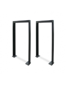 Portabici singolo realizzato in acciaio zincato e verniciato, senza traverso. Da inghisare - cm 90x120h