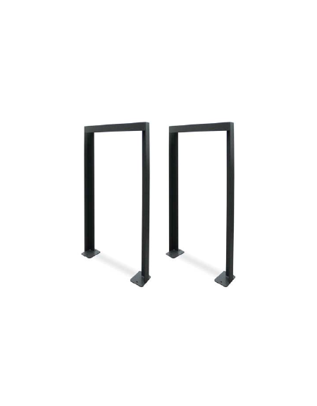 Portabici singolo realizzato in acciaio zincato e verniciato, senza traverso. Da inghisare - cm 90x120h