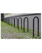 Portabici ad archetto 2 posti realizzato in acciaio zincato e verniciato - Da tassellare - cm 30x95h