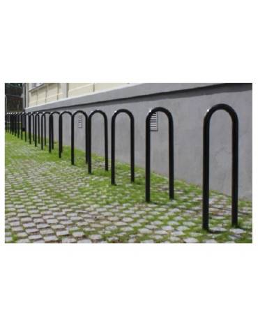 Portabici ad archetto 2 posti realizzato in acciaio zincato e verniciato - Da tassellare - cm 30x95h