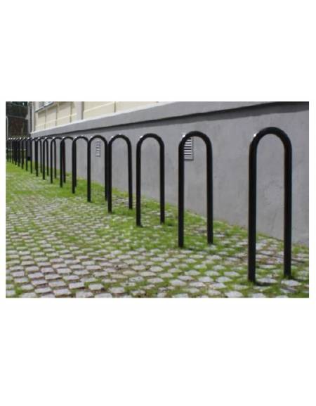 Portabici ad archetto 2 posti realizzato in acciaio zincato e verniciato - Da tassellare - cm 30x95h