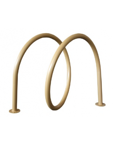 Portabici a spirale 2 posti realizzato in acciaio zincato e verniciato. Da tassellare - cm 70x79,4h