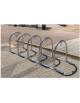 Portabici a 5 archetti, realizzato in acciaio zincato e verniciato, da tassellare - cm 320x72,8x83,3h