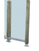 Parete laterale in vetro per cod. - DN18862 e DN18863