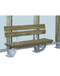 Seduta in legno per pensilina cod. DN18862 e DN18863