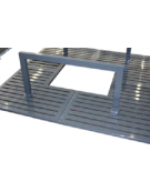 Salvapiante verticale alto per griglia salvapiante, in acciaio zincato e verniciato - cm L100xH50