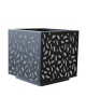 Fioriera quadrata di desing, in acciaio zincato e verniciato - con contenitore interno - cm 50x50x50h