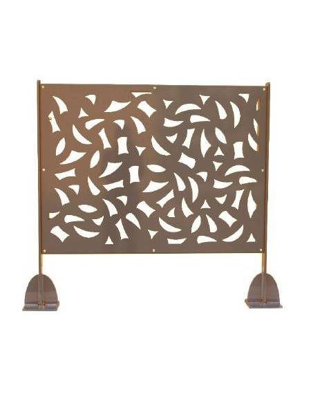 Barriera modulare da cm 200 con 2 supporti da tassellare, realizzata in acciaio zincato e verniciato - cm 215x100h