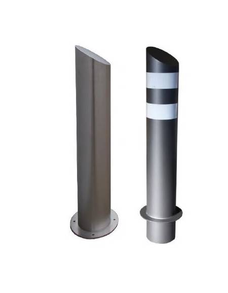 Dissuasore amovibile in acciaio zincato e verniciato, altezza 1200 mm, tubolare D. 219 mm - inclusa boccola con chiave