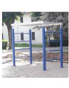 Scala orizzontale in acciaio zincato e verniciato. Attrezzo per tonificare mani e braccia - cm 288,1x117,1x236,1h