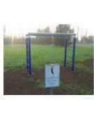 Scala orizzontale in acciaio zincato e verniciato. Attrezzo per tonificare mani e braccia - cm 288,1x117,1x236,1h