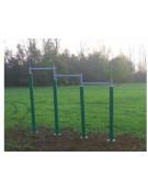 Barre di trazione fitness in acciaio zincato e verniciato. Attrezzo per rafforzare i muscoli di braccia e scapole