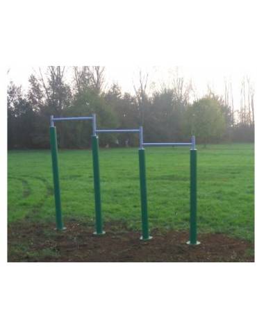 Barre di trazione fitness in acciaio zincato e verniciato. Attrezzo per rafforzare i muscoli di braccia e scapole