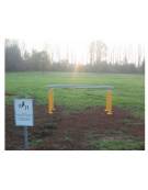 Parellele fitness in acciaio zincato e verniciato. Attrezzo per rafforzare i muscoli di braccia e spalle - cm 306x60x120h