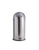 Gettacarta in acciaio inox Lt 52 , sportello inox con apertura a pedale - Compreso secchio interno con maniglia -  Ø cm 38x89h