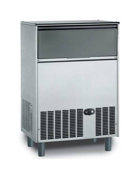 Macchina per cubetti di ghiaccio professionale da Kg 137/24h - Contenitore da Kg 50 - Raffreddamento ad acqua