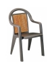 Sedia poltrona in resina Samoa - cm 58x54x90h