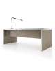 Scrivania direzionale lineare fianco legno special cm 180x90x74h - Colori Rovere oppure Olmo Classic - Spessore pannelli mm 38