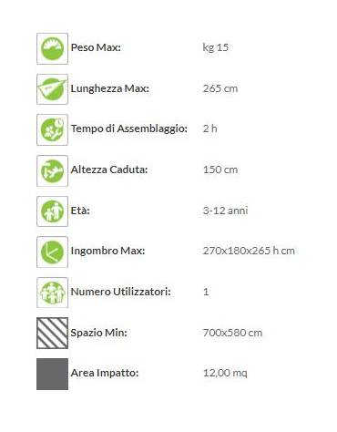 Altalena 1 posto con struttura in legno e trave in tubo tondo di acciaio sedile orsetto - adatta ai diversamente abili